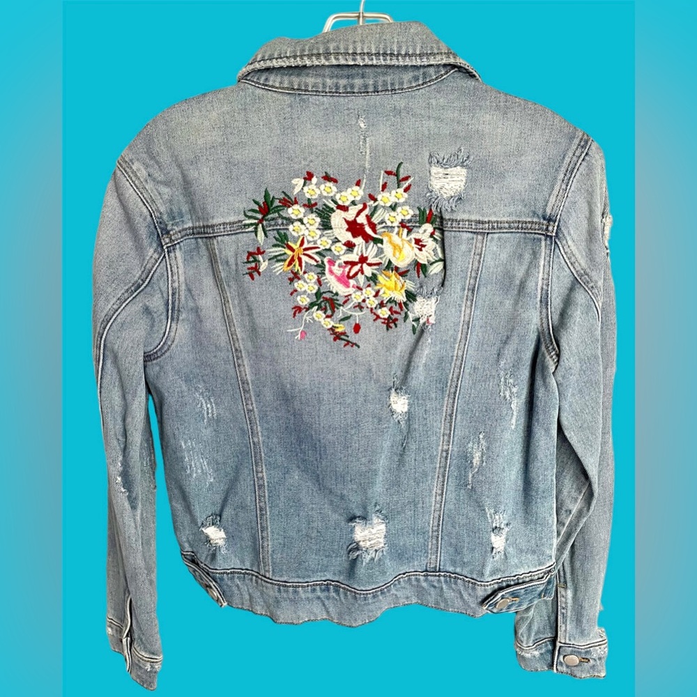 Prosperity embroidered jean jacket